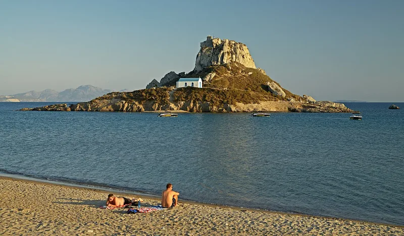 Coast of Kos near Lambi and Cuvée restaurant