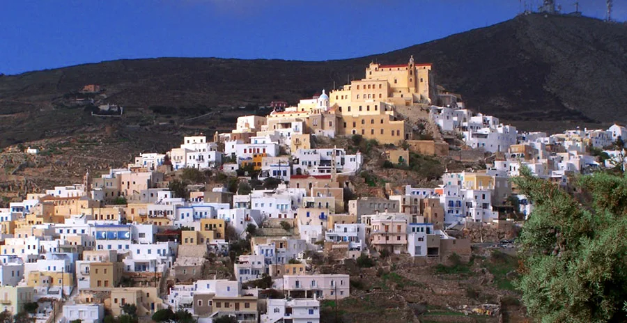 Travel view of Ano Syros, Greece