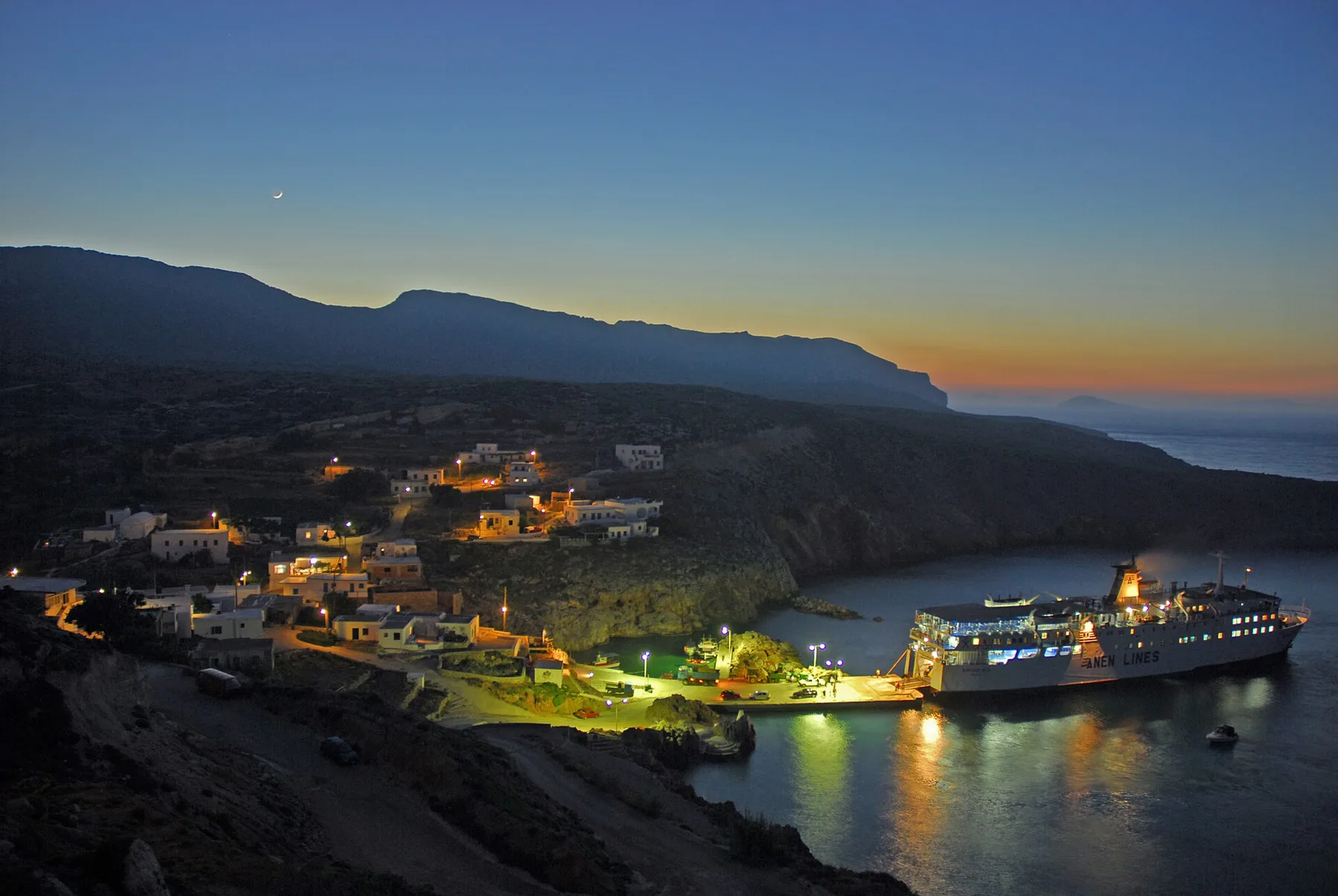 Travel view of Antikythera, Greece