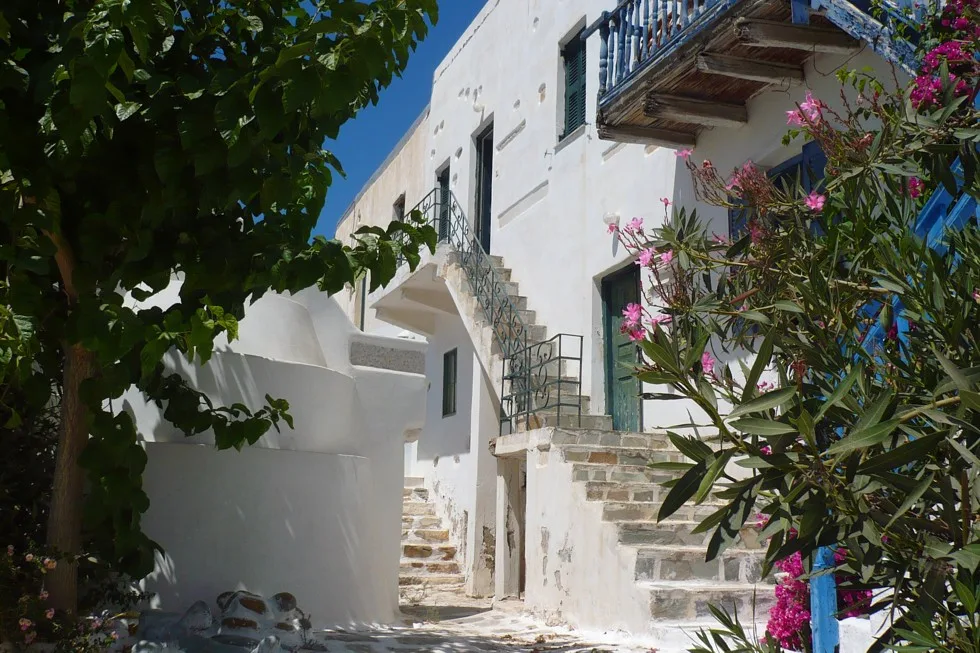 Travel view of Antiparos, Greece