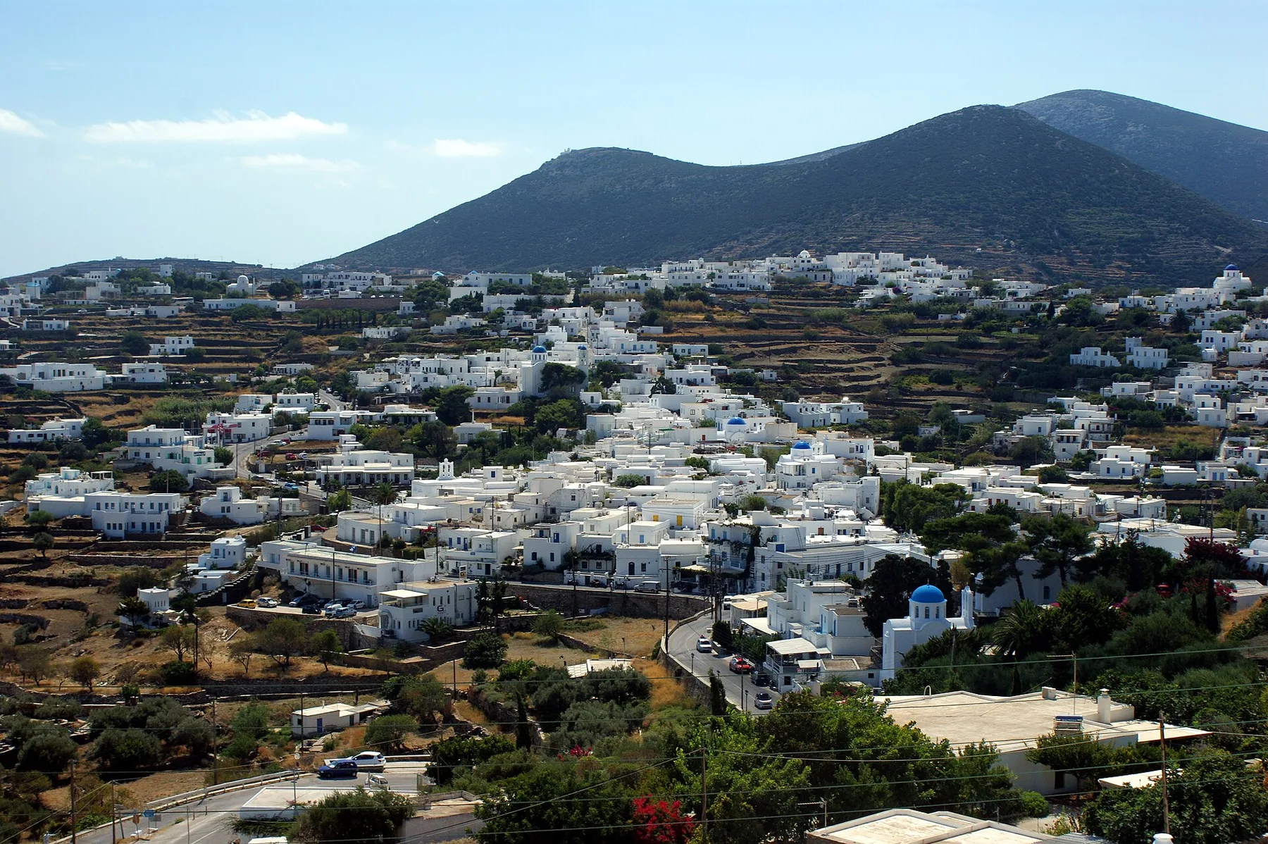 Travel view of Apollonia, Sifnos, Greece