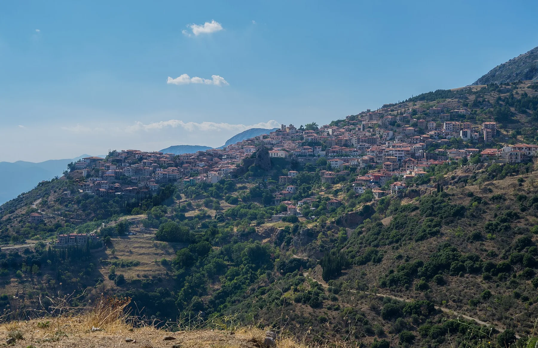 Travel view of Arachova, Greece