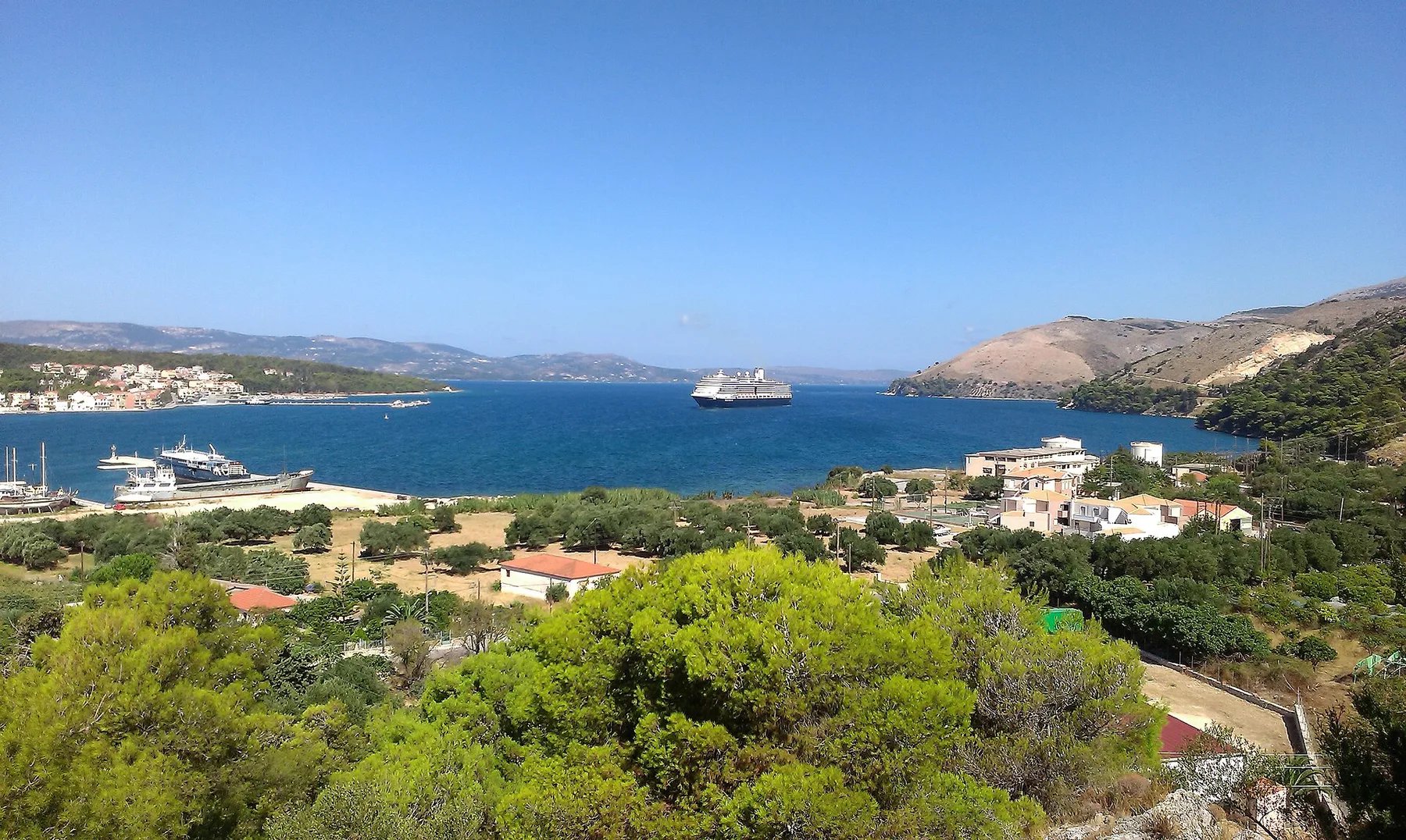 Travel view of Argostoli, Greece