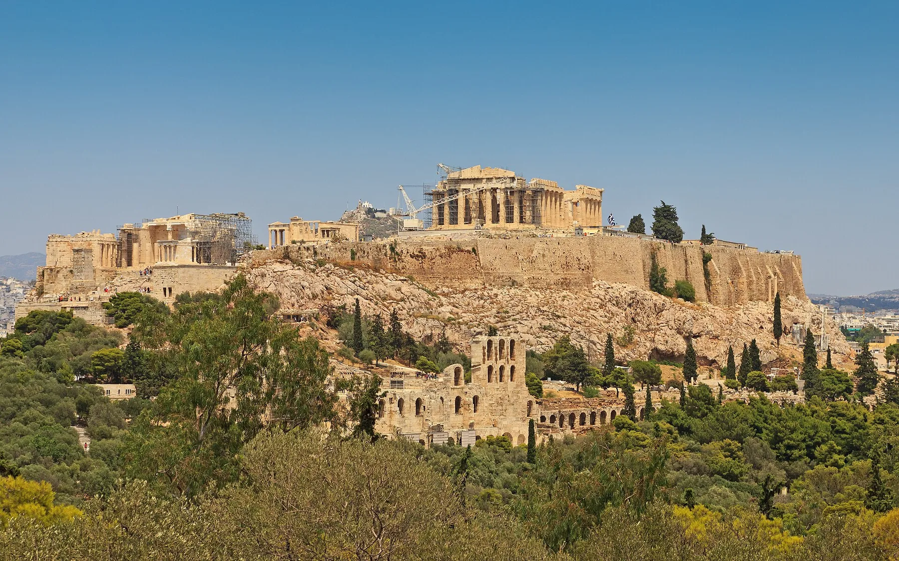 Travel view of Athens, Greece