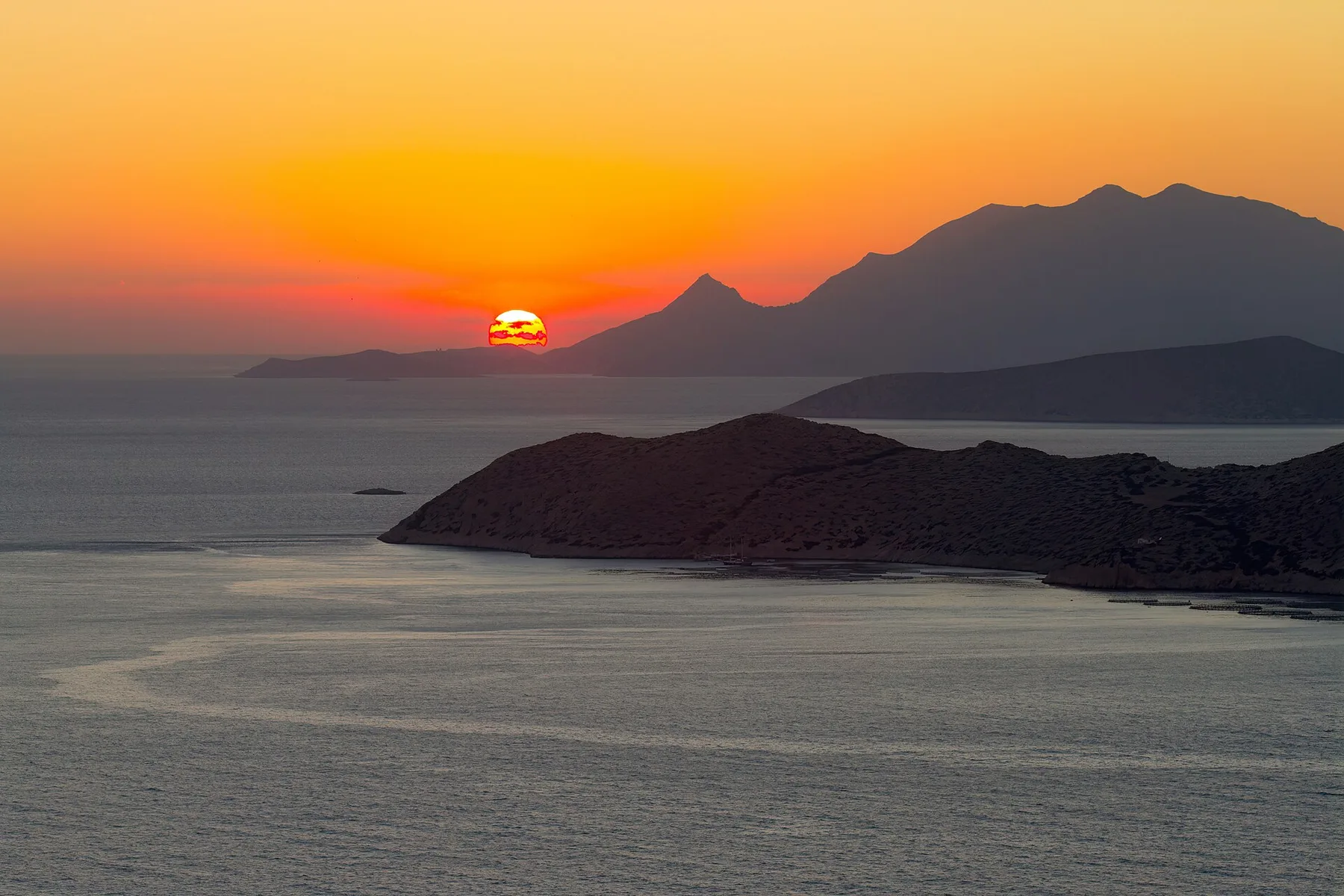 Travel view of Chalki, Greece