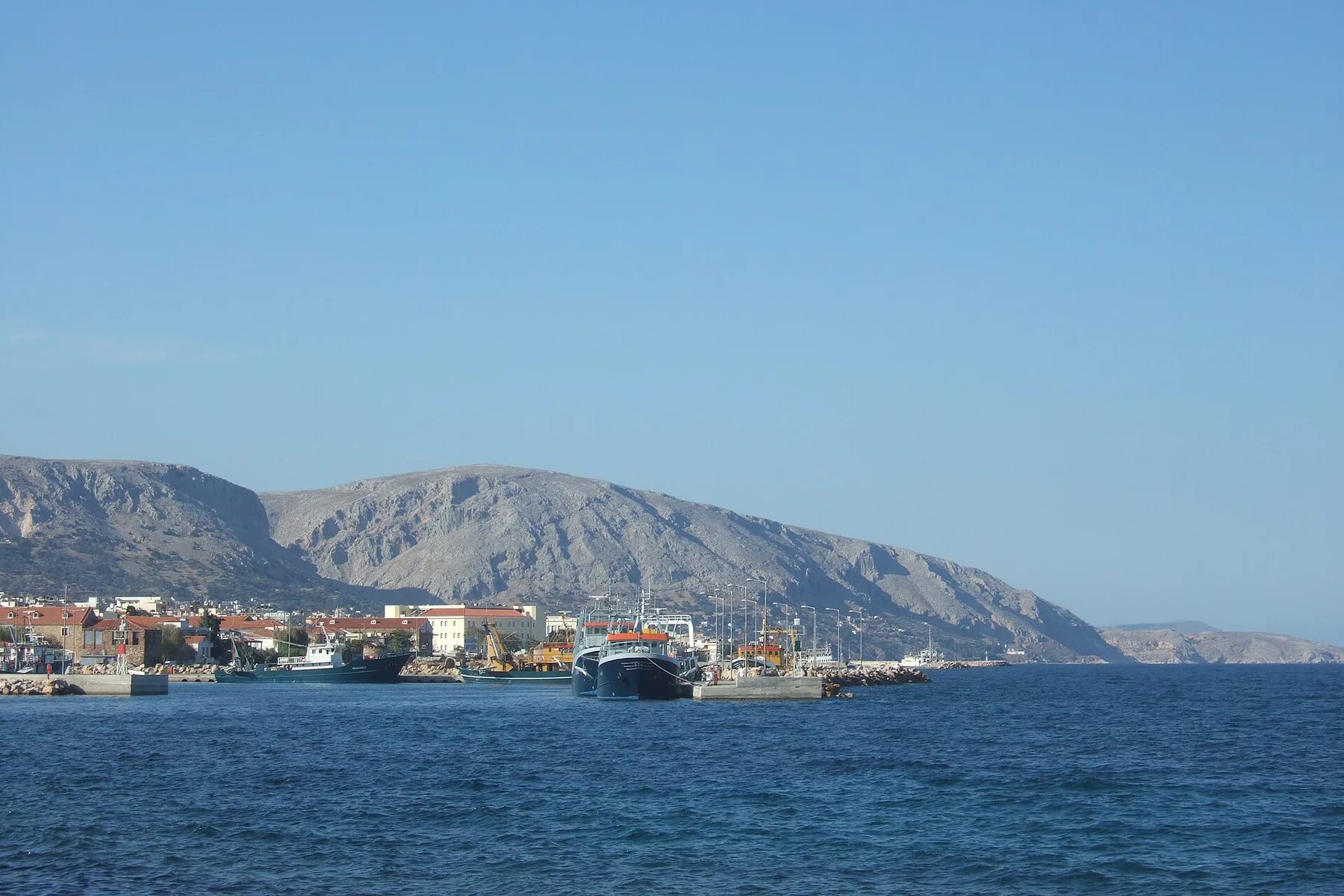 Travel view of Chios Town, Greece