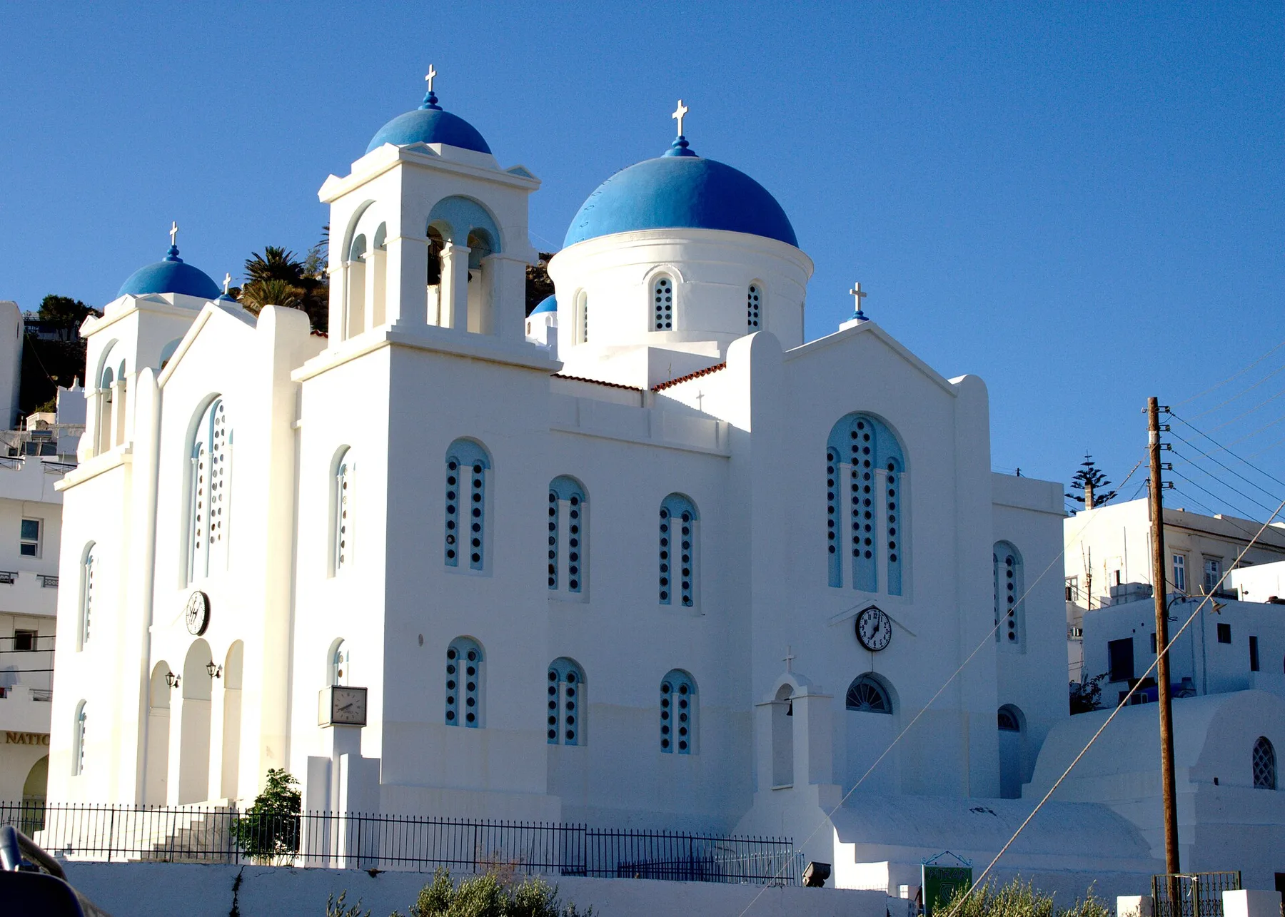 Travel view of Chora, Ios, Greece