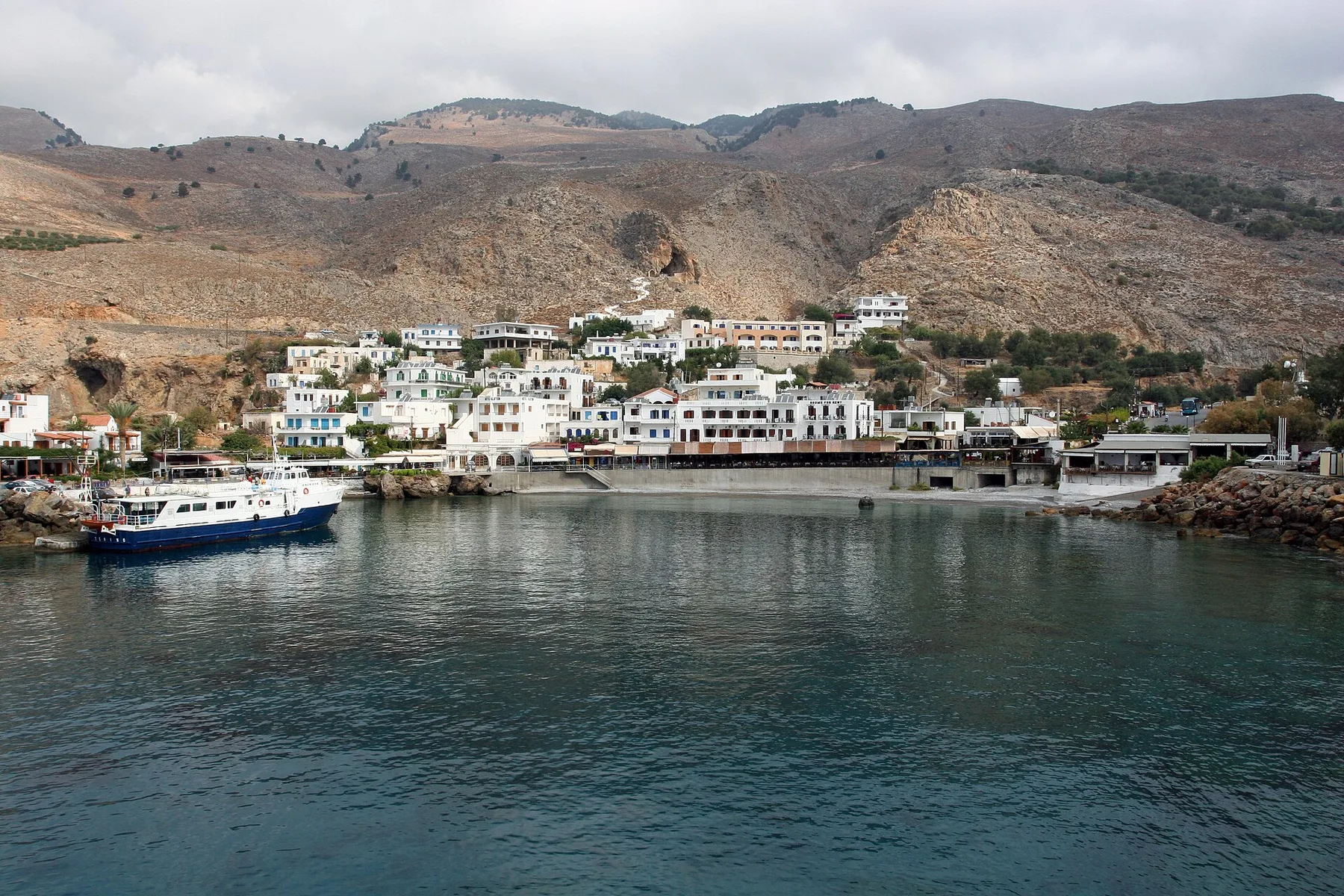 Travel view of Chora Sfakion, Greece