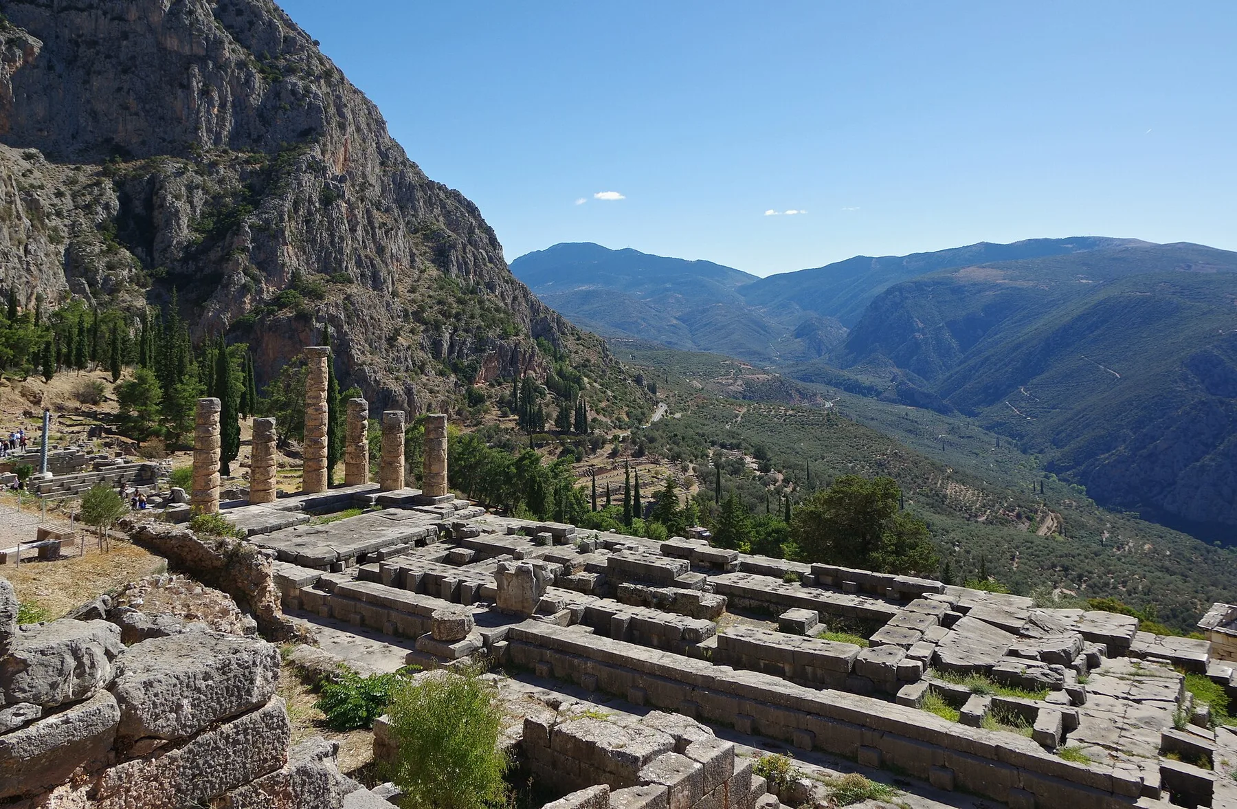 Travel view of Delphi, Greece