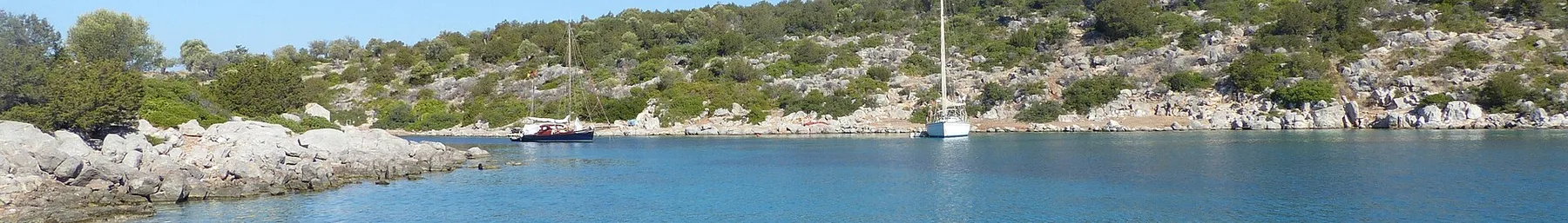 Travel view of Dokos, Greece