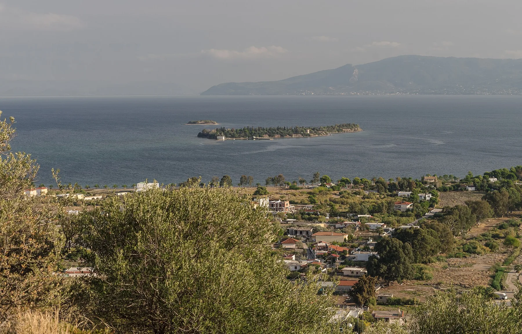 Travel view of Eretria, Greece