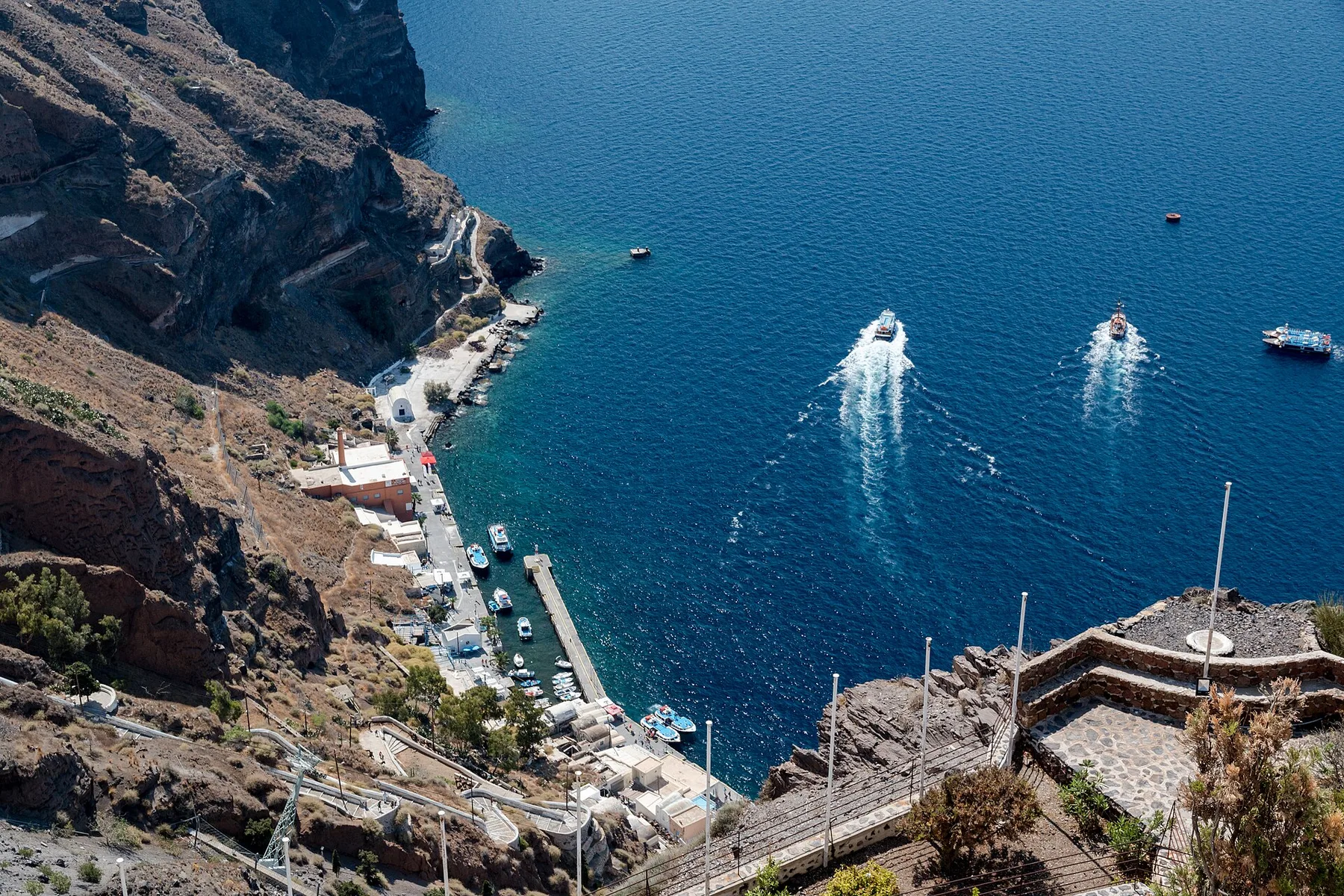 Travel view of Fira, Greece
