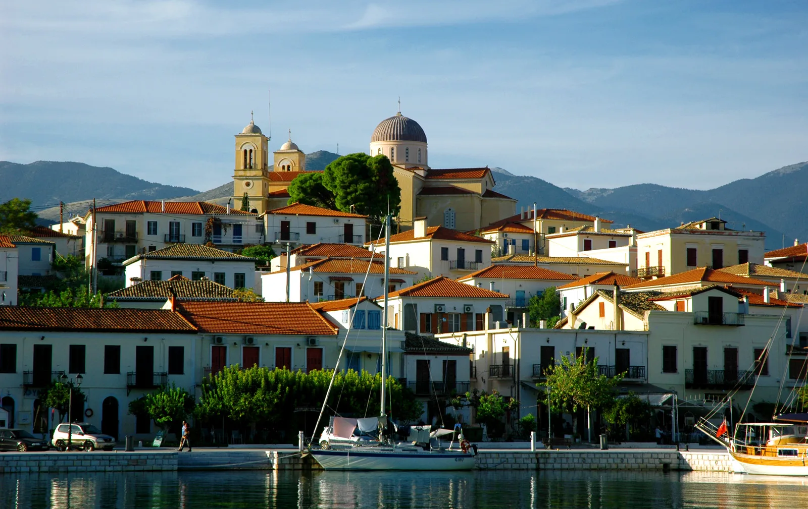 Travel view of Galaxidi, Greece