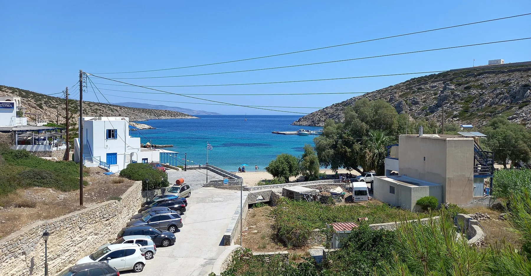 Travel view of Irakleia, Greece
