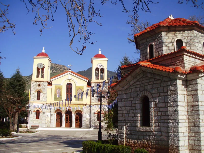 Travel view of Kalavryta, Greece