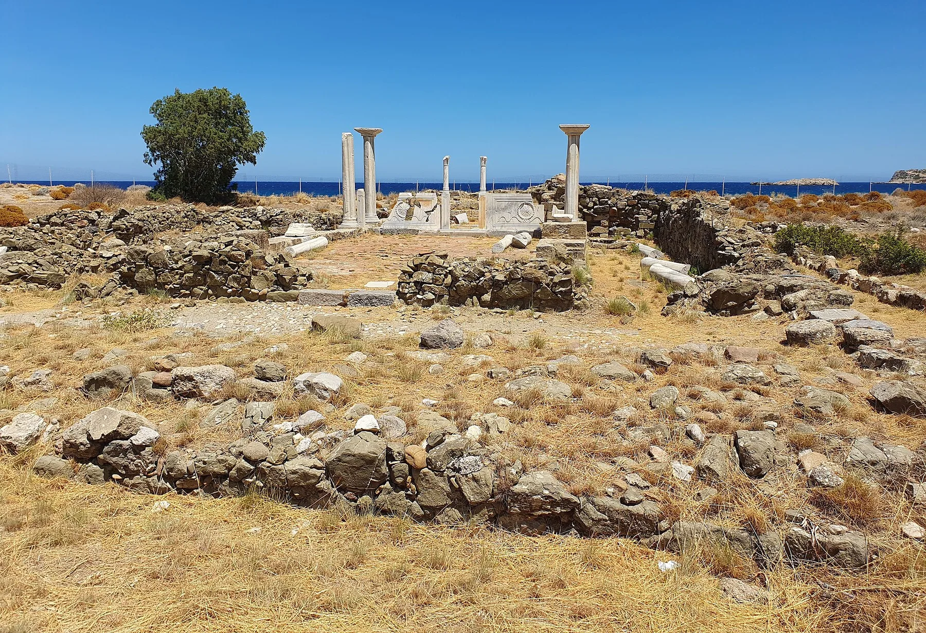 Travel view of Karpathos Town, Greece