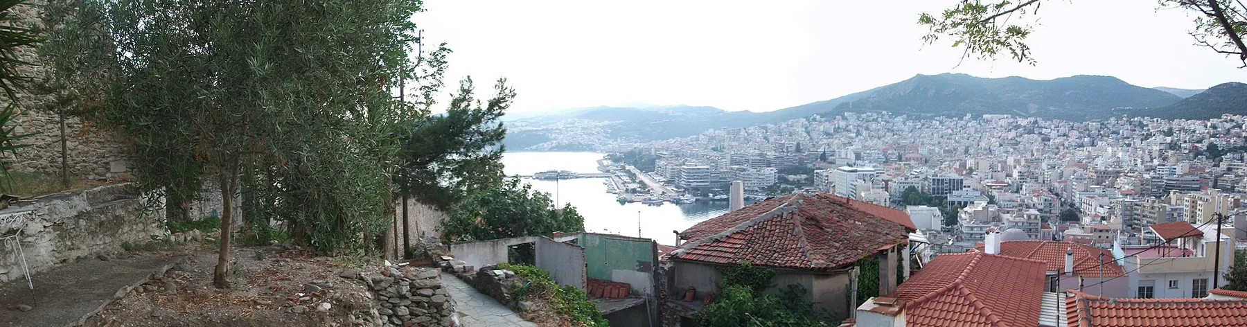 Travel view of Kavala, Greece