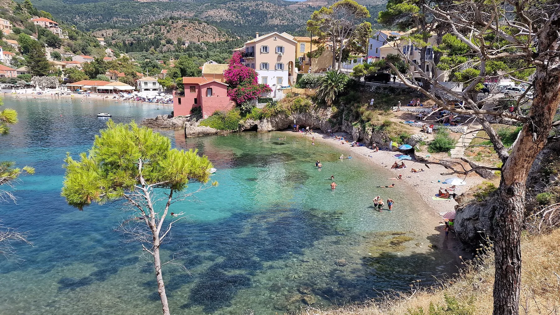 Travel view of Kefalonia, Greece