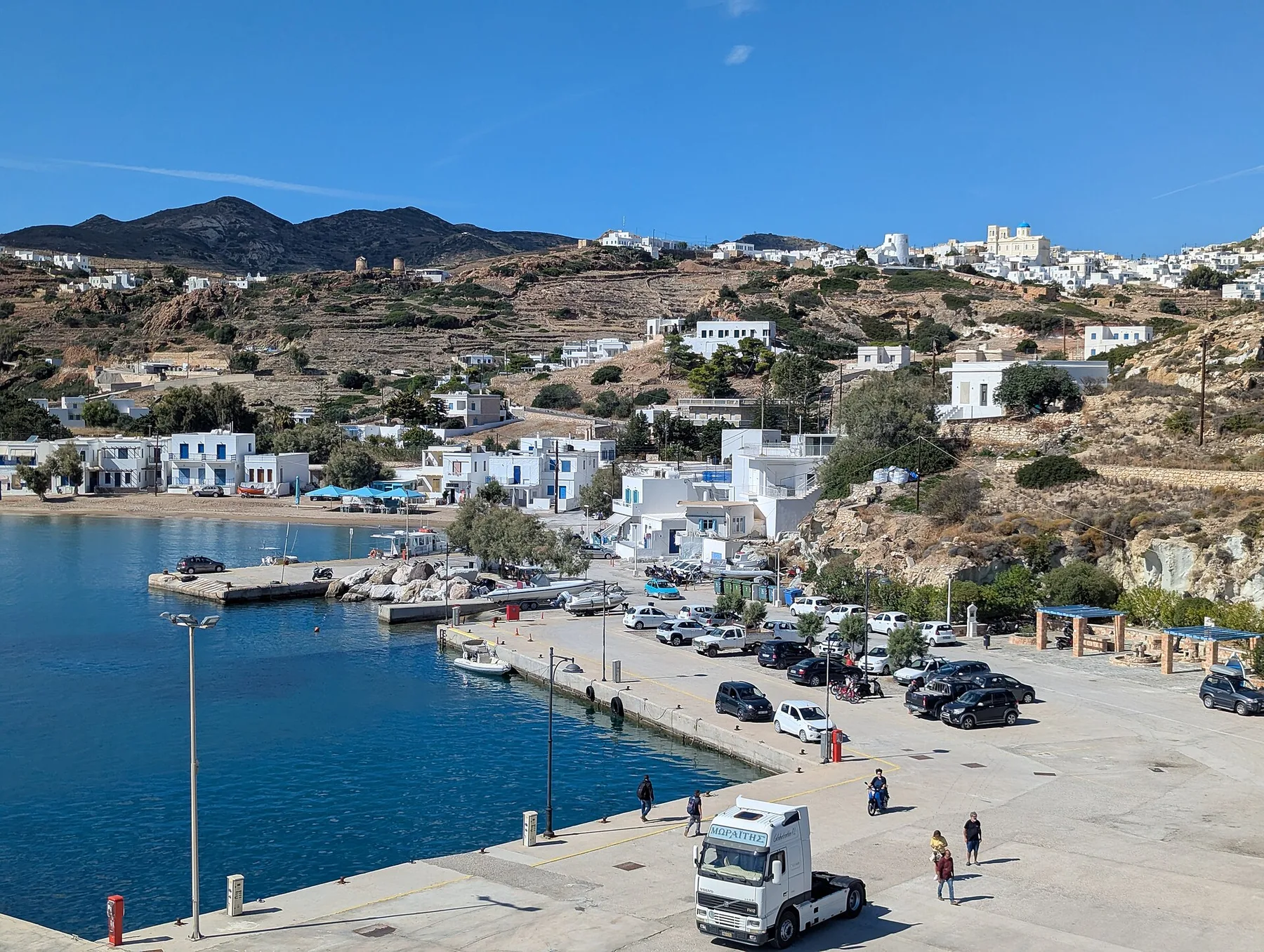 Travel view of Kimolos, Greece