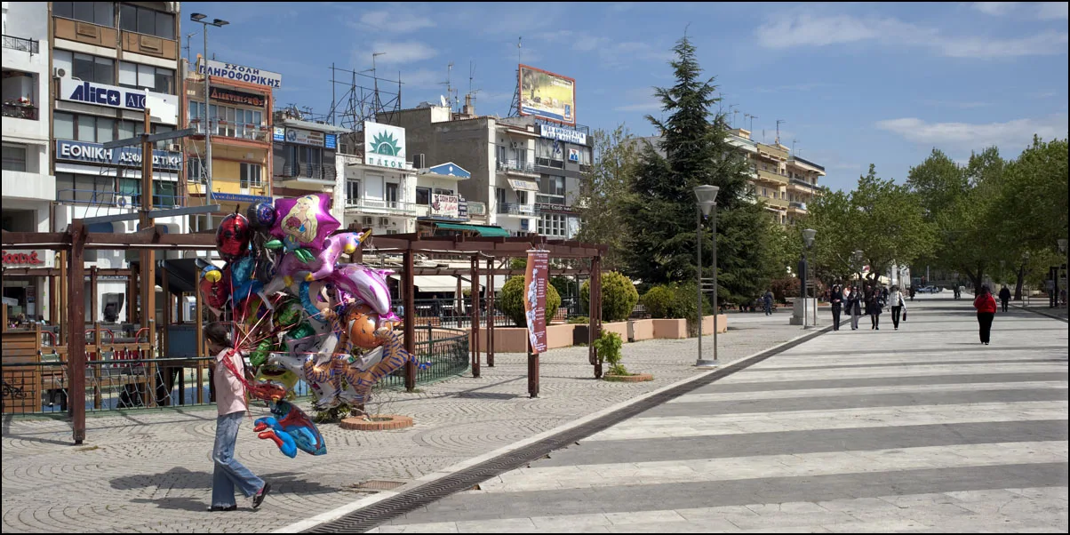 Travel view of Komotini, Greece