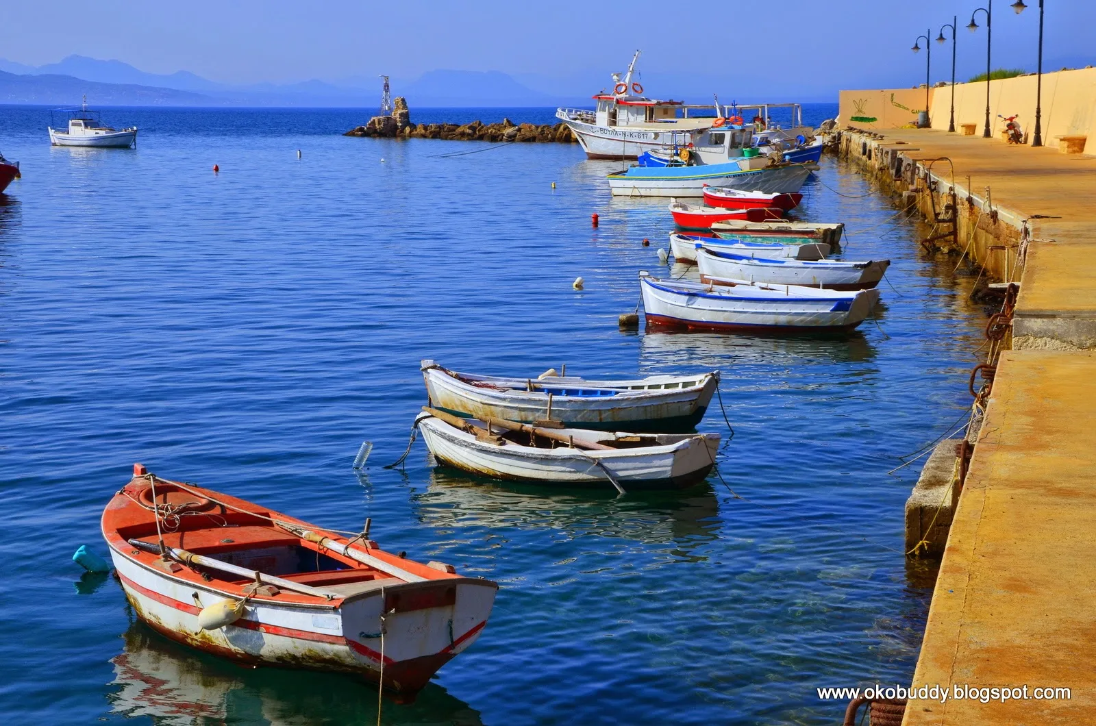 Travel view of Koroni, Greece
