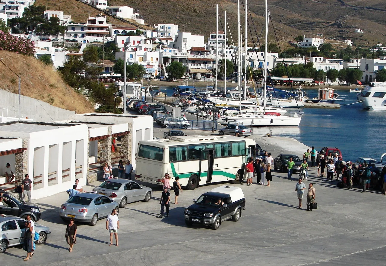 Travel view of Kythnos, Greece