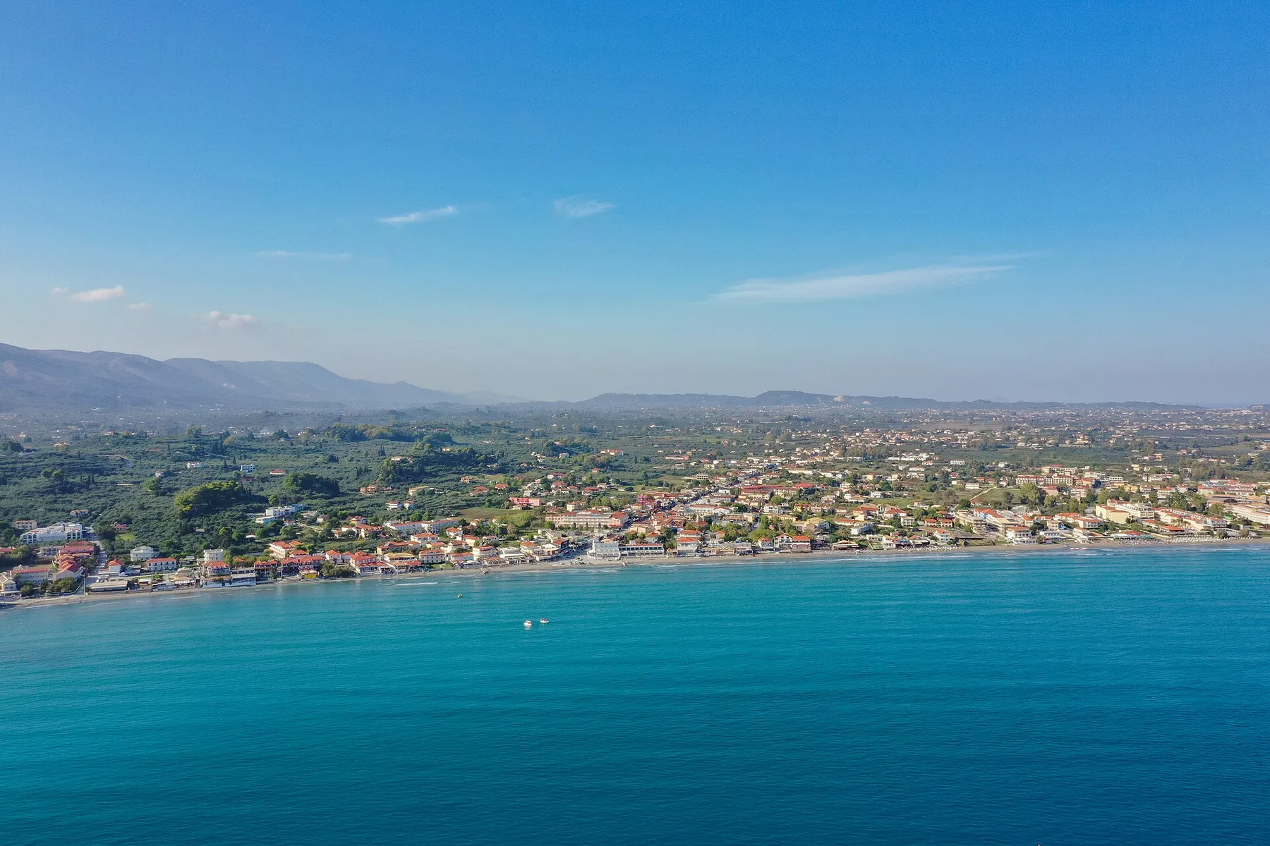Travel view of Laganas, Greece