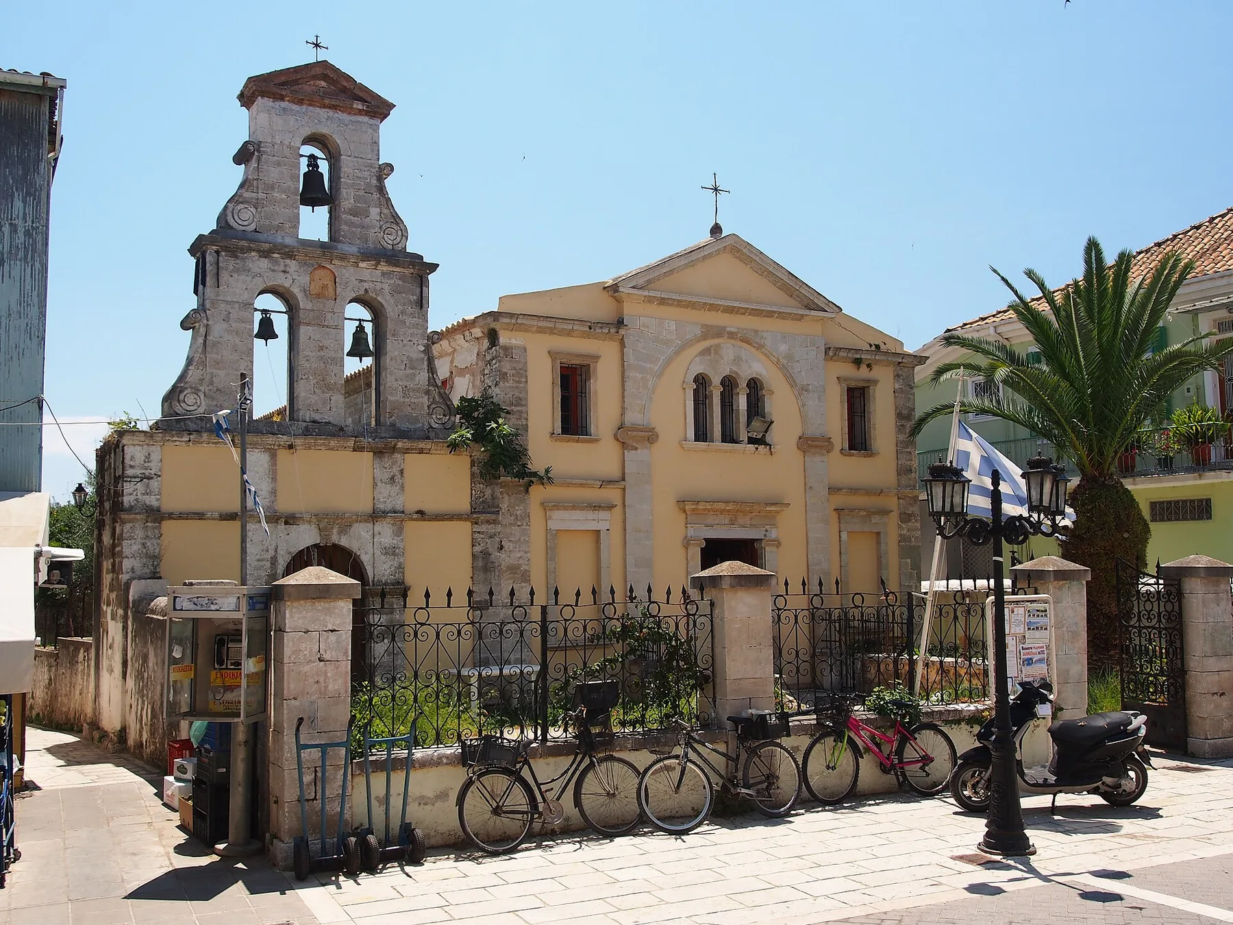 Travel view of Lefkada Town, Greece