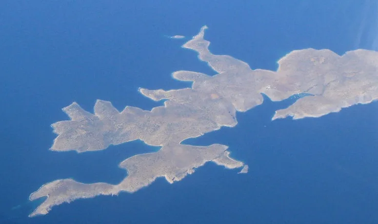 Travel view of Levitha, Greece