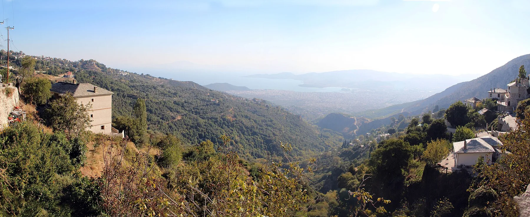 Travel view of Makrinitsa, Greece