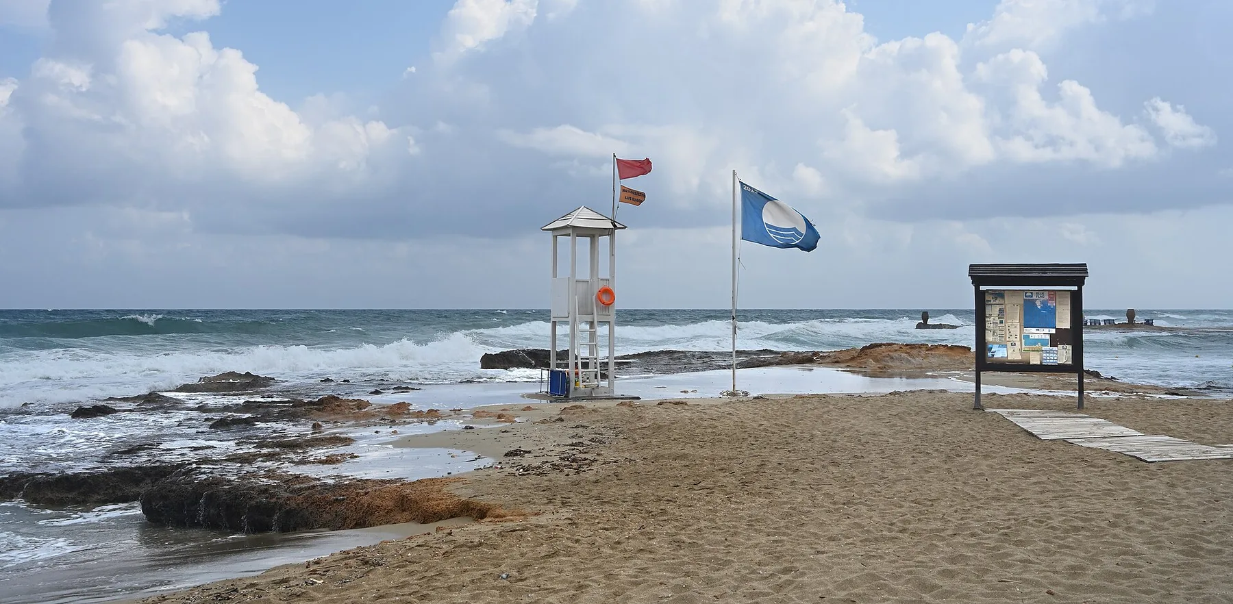 Travel view of Malia, Greece