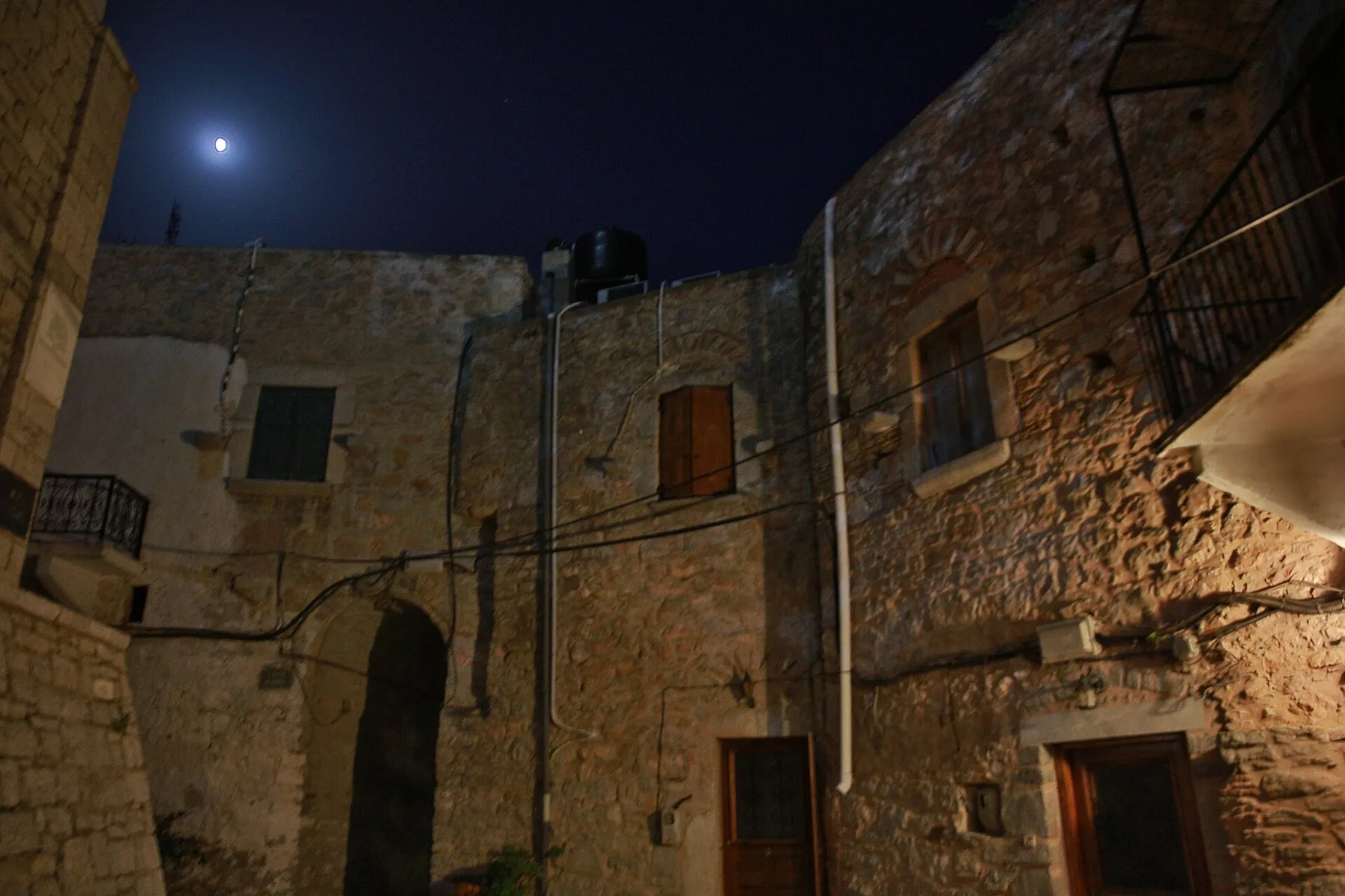 Travel view of Mesta, Greece