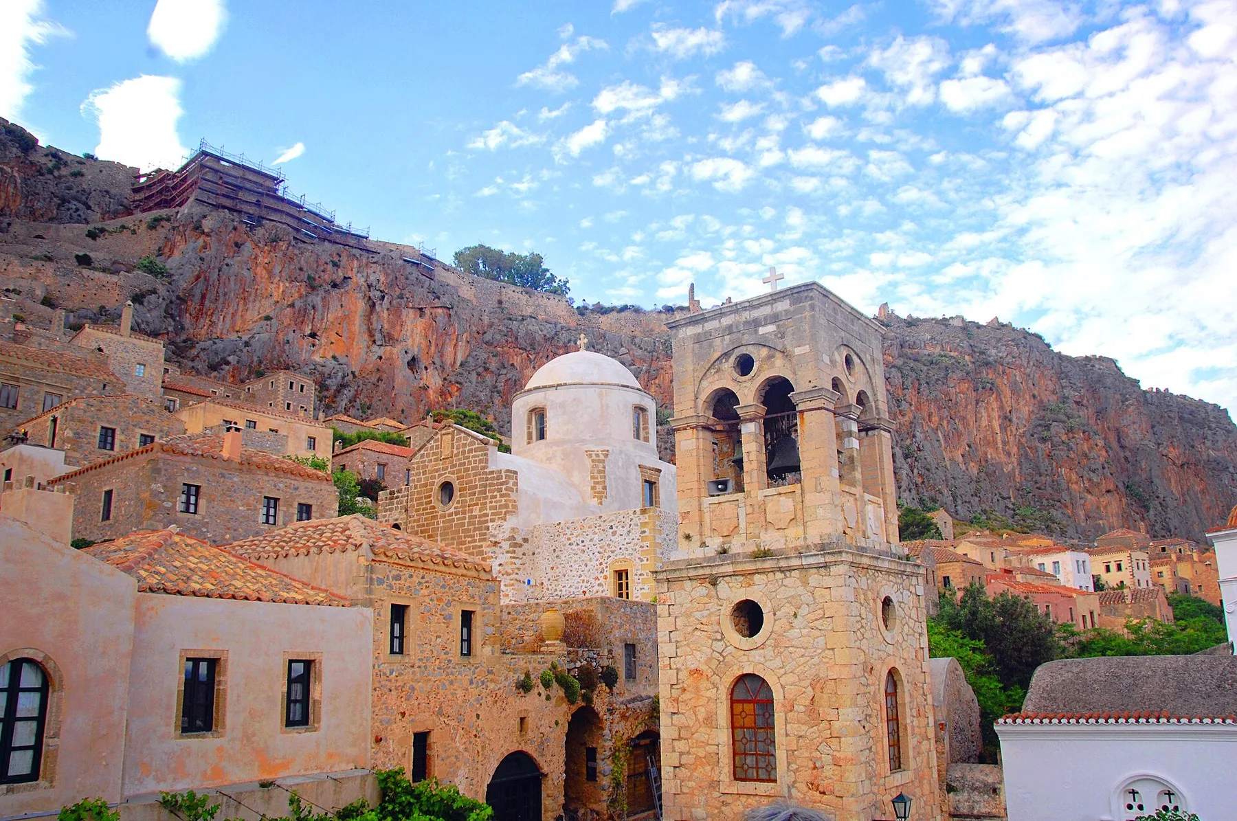 Travel view of Monemvasia, Greece