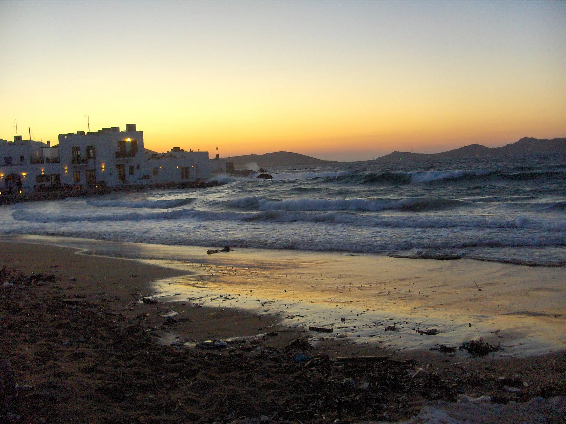 Travel view of Naousa, Paros, Greece