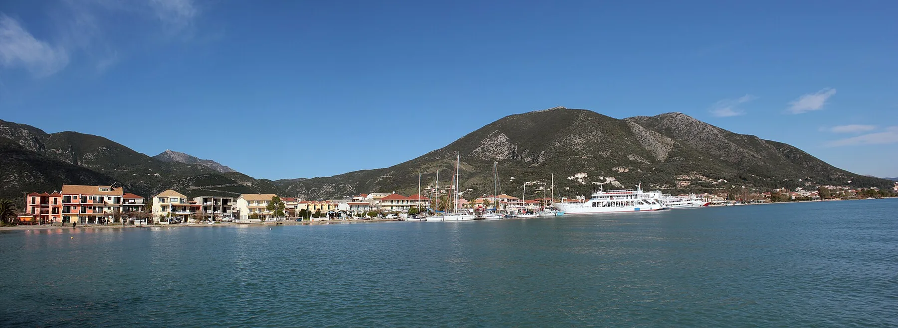 Travel view of Nidri, Greece
