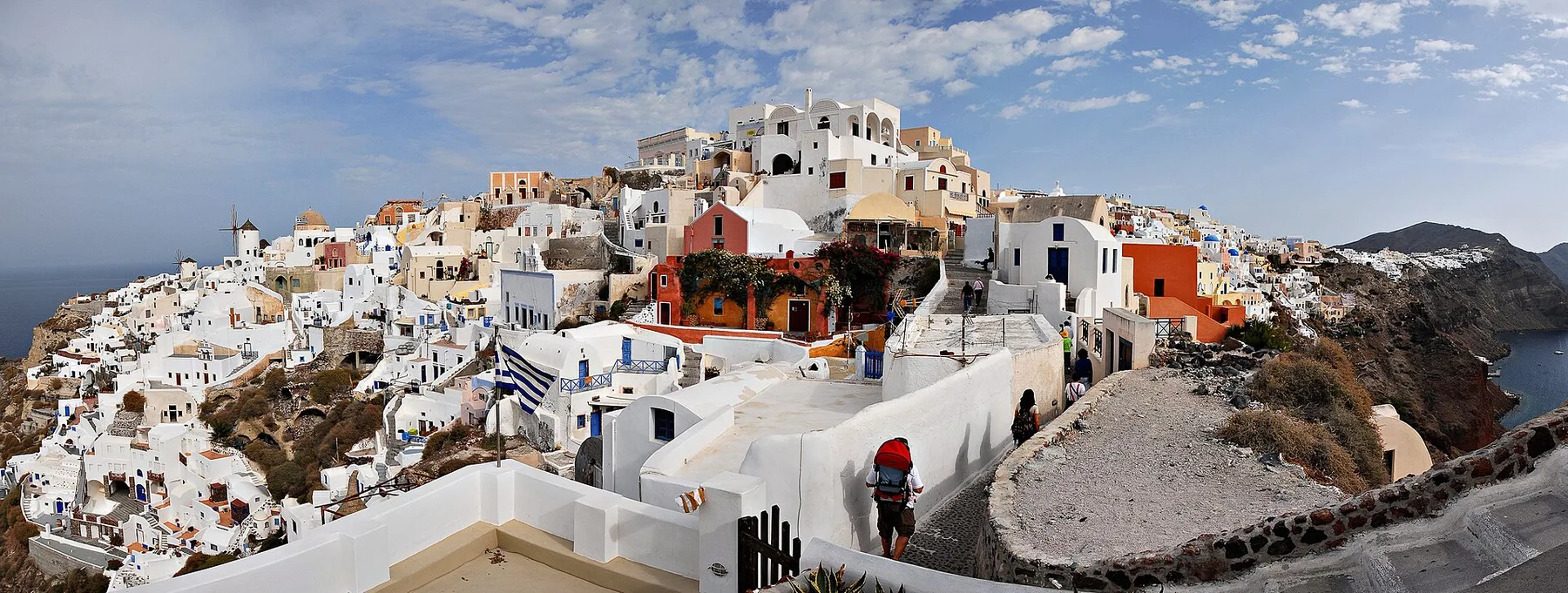 Travel view of Oia, Greece