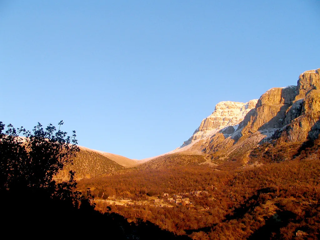 Travel view of Papingo, Greece