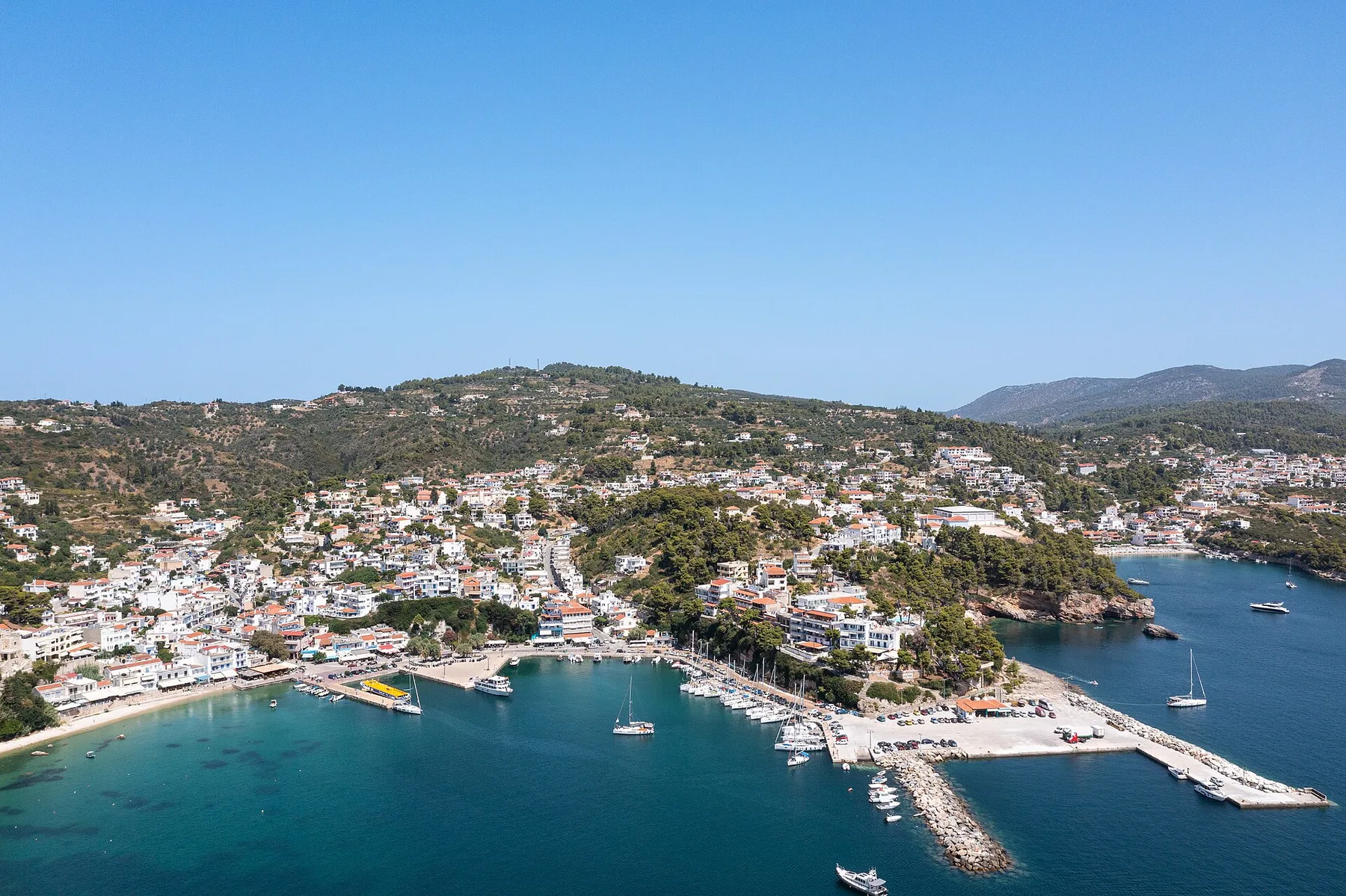 Travel view of Patitiri, Greece