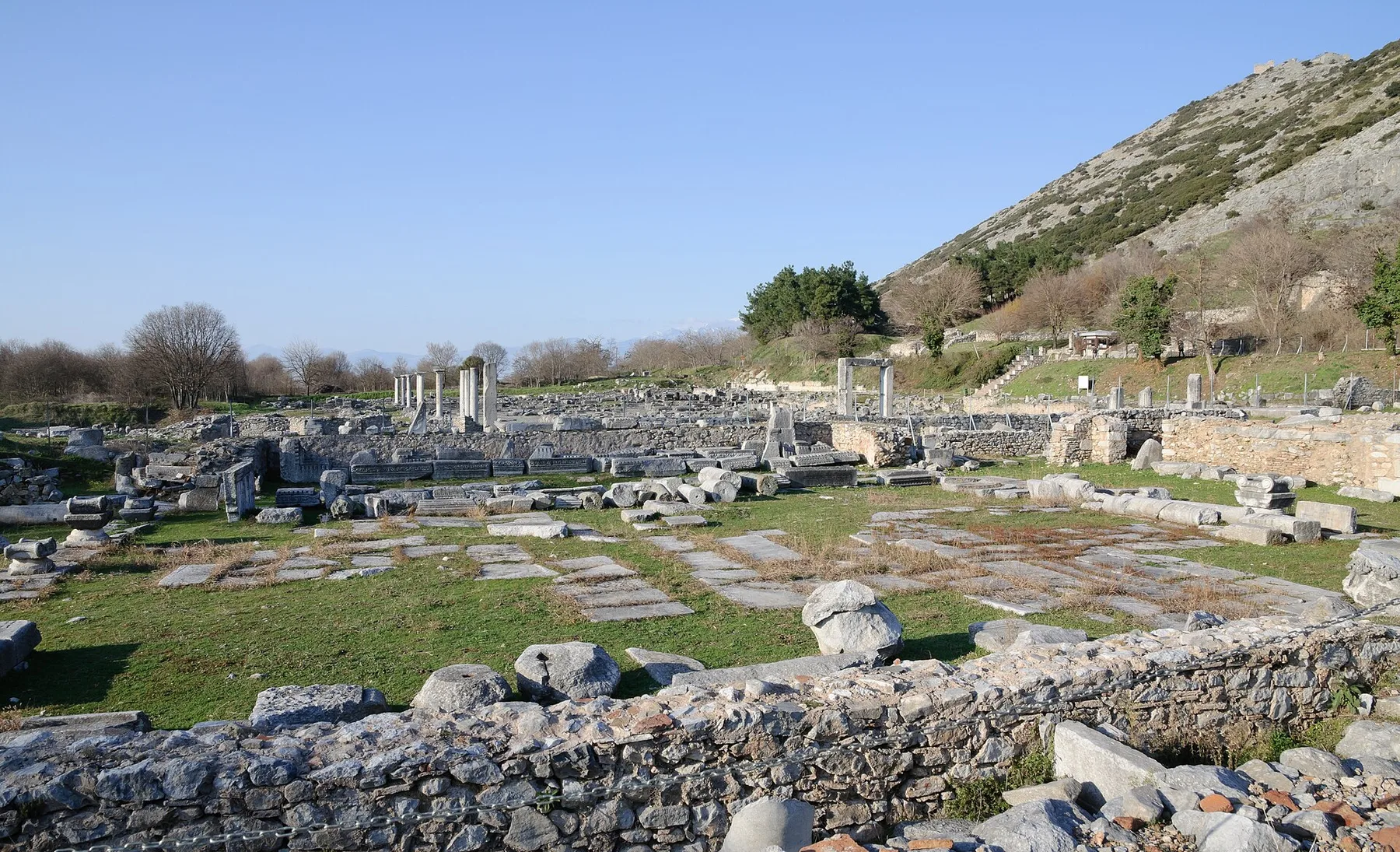 Travel view of Philippi, Greece