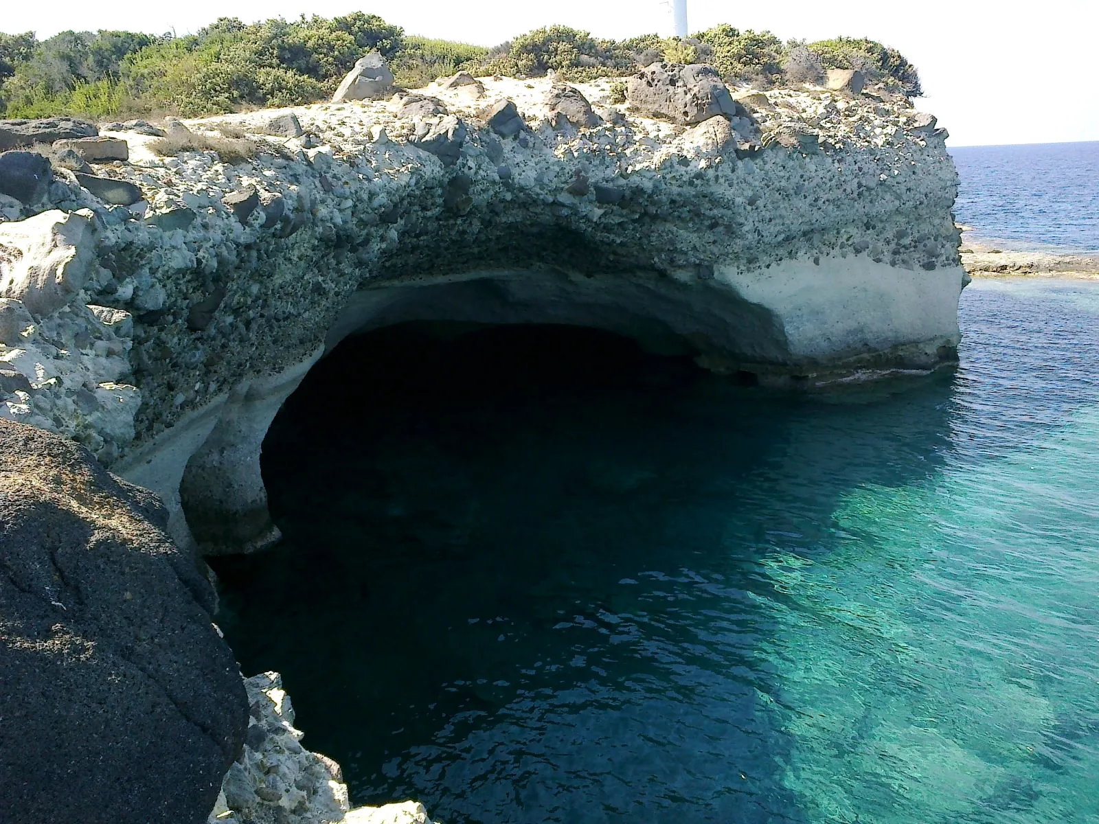 Travel view of Pollonia, Greece
