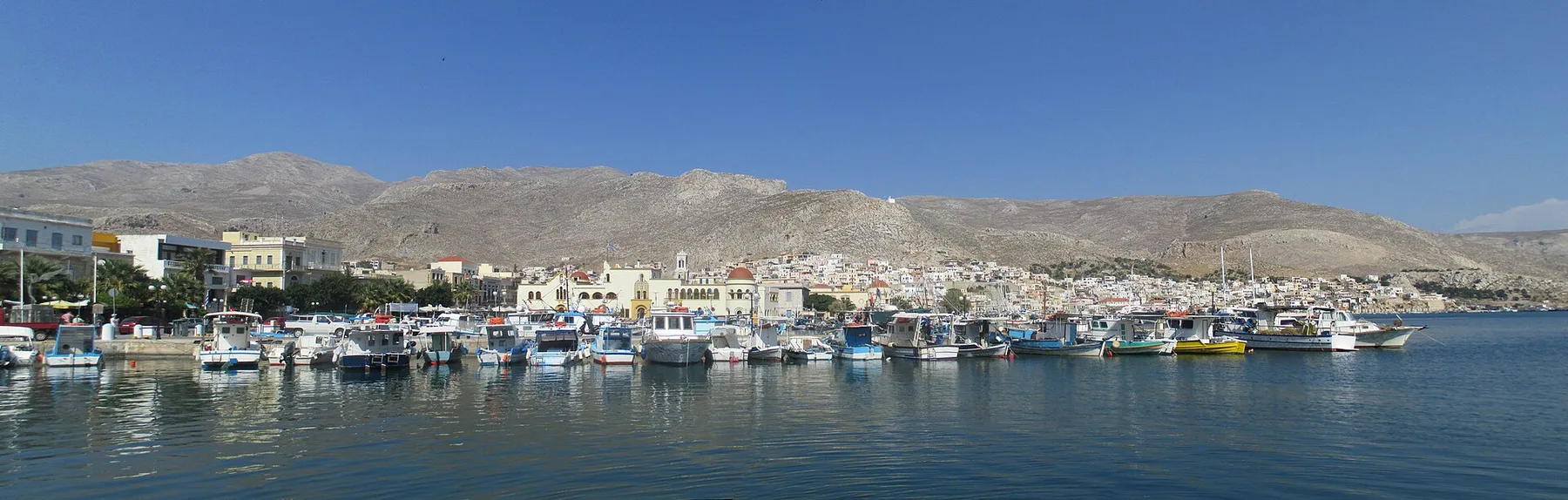 Travel view of Pothia, Greece
