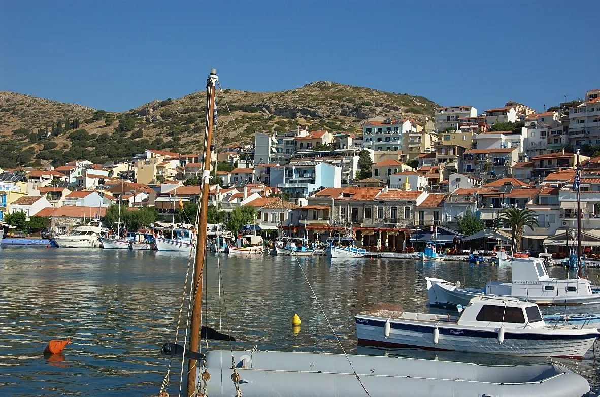 Travel view of Pythagoreio, Greece
