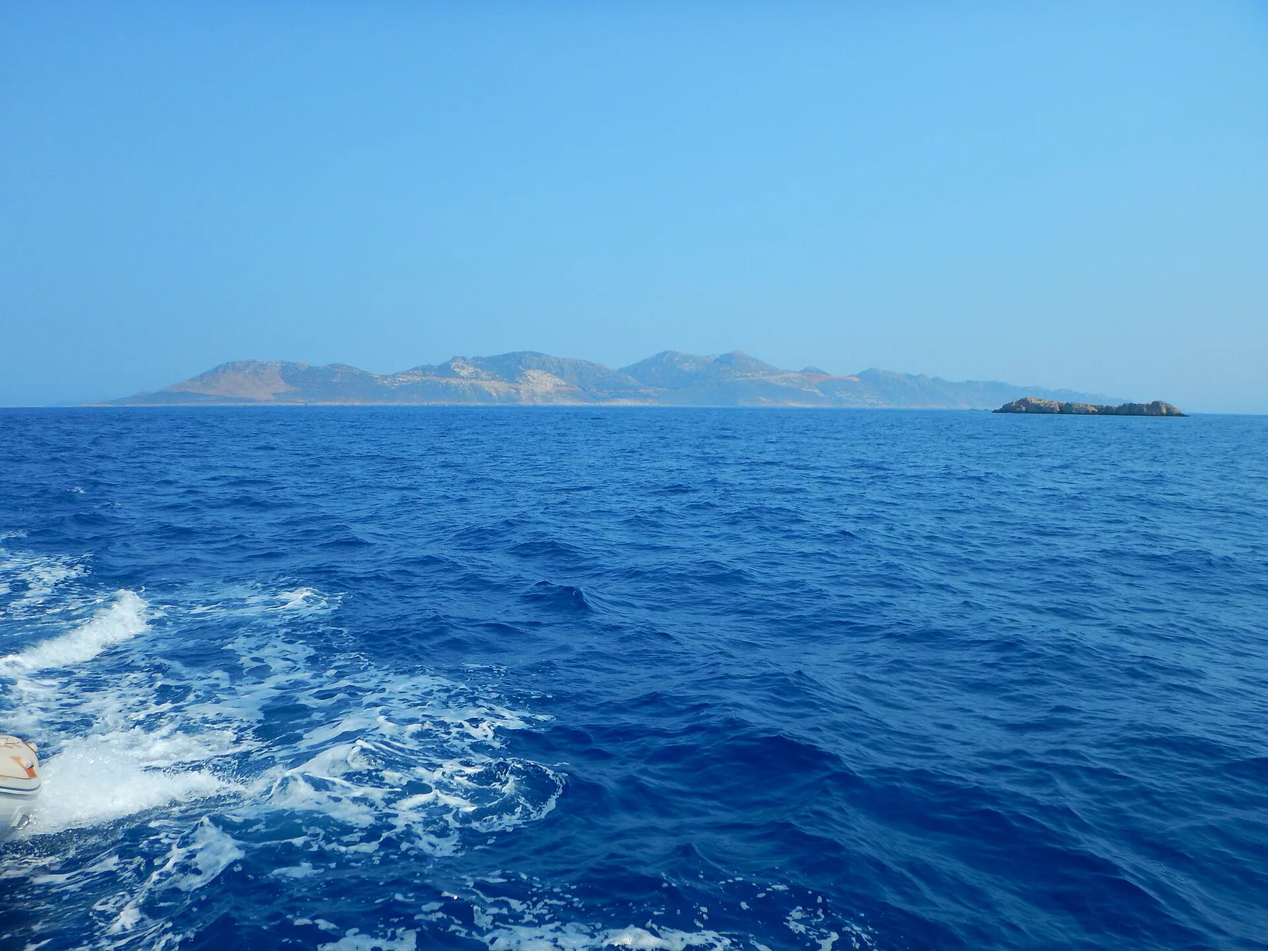 Travel view of Ro, Greece