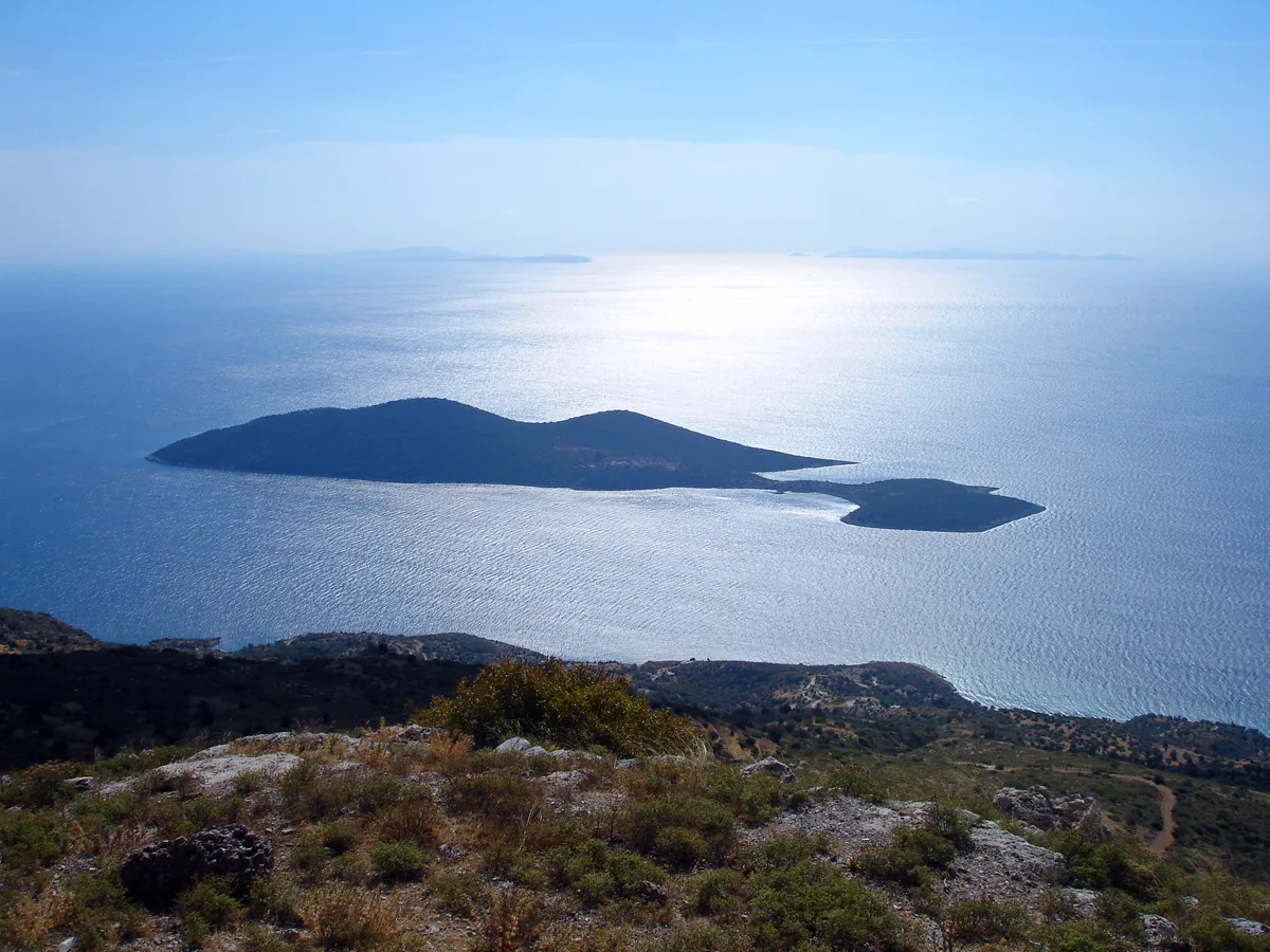 Travel view of Samiopoula, Greece