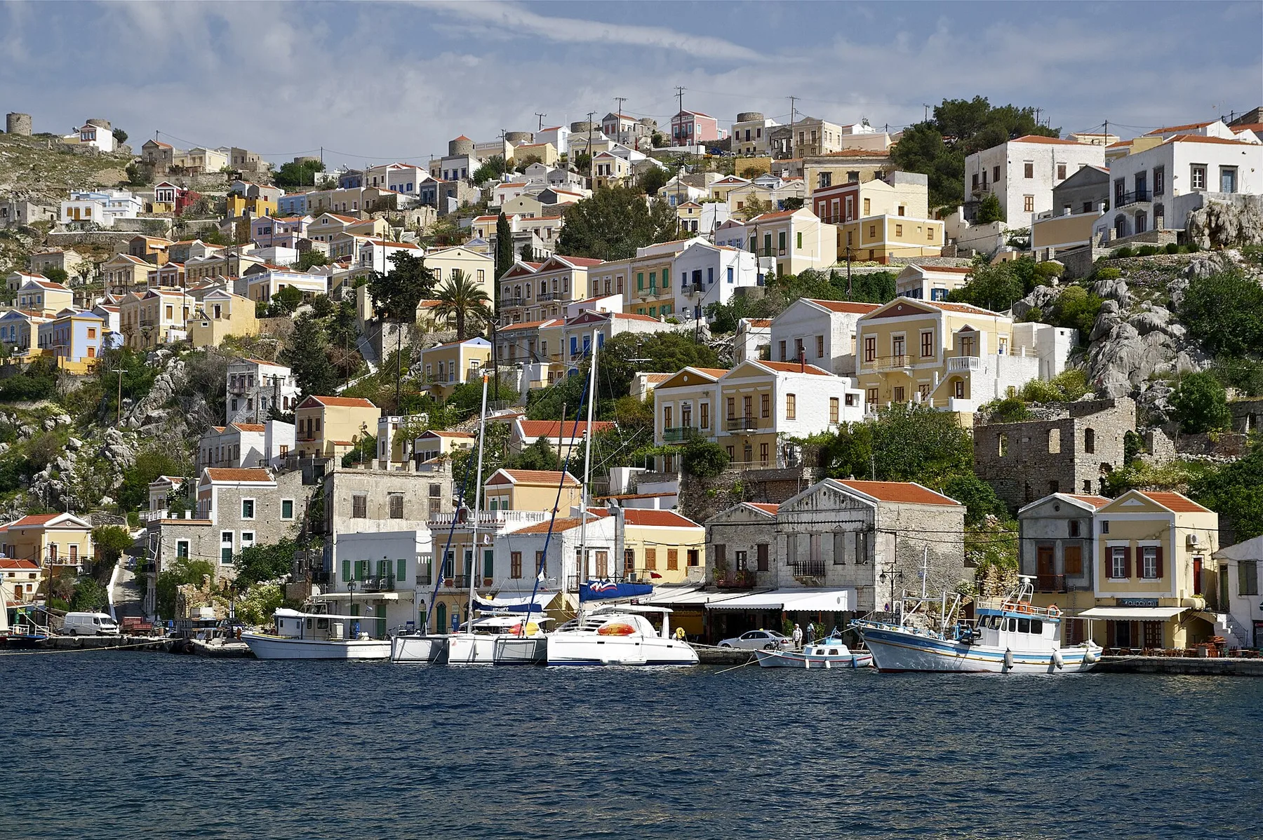 Travel view of Symi, Greece