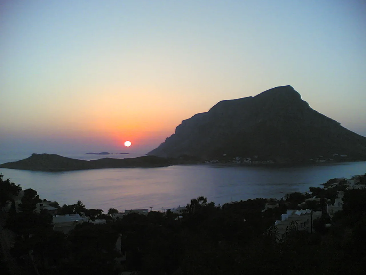 Travel view of Telendos, Greece