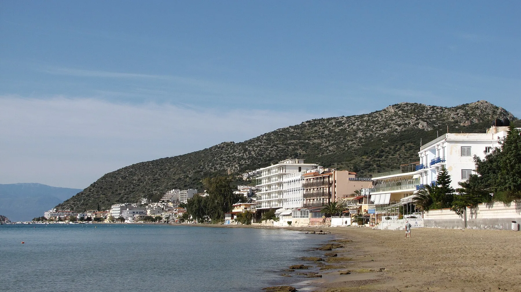 Travel view of Tolo, Greece